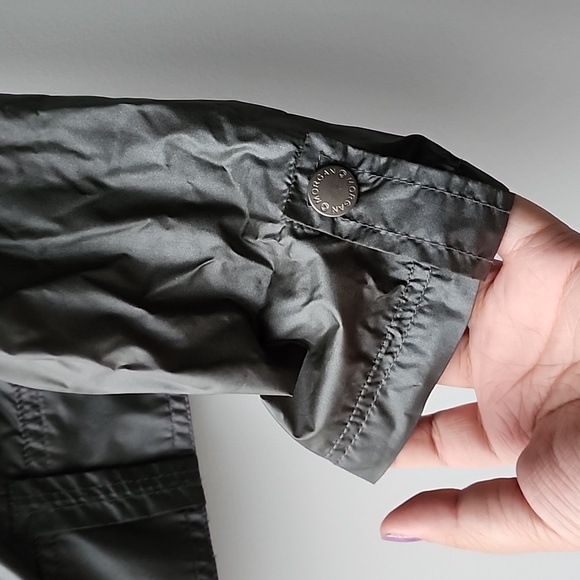 Vintage Morgan Lightweight Biker Style Windbreaker Roll Up Sleeves Jacket - Picture 4 of 9